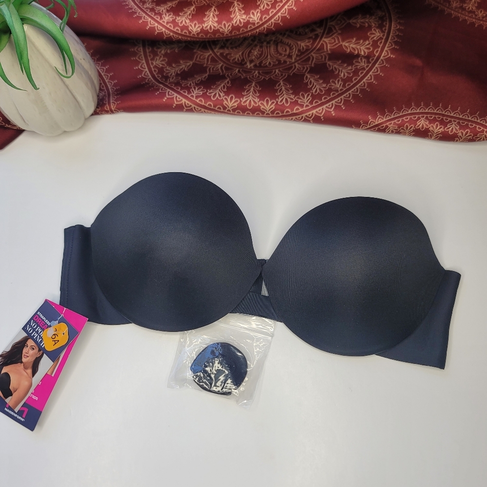 Maidenform Strapless Bra Black 36A NWT